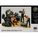 German Motorcycle Repair Crew Figures