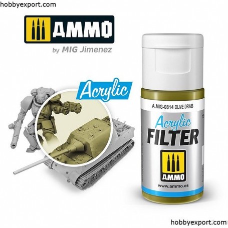 ACRYLIC FILTER OLIVE DRAB 