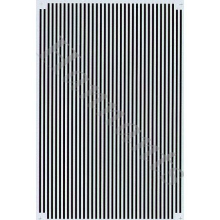 Decals 1/16 Black Parallel Stripes 0,2 cm 