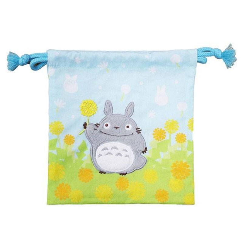 My Neighbor Totoro Duffel Bag Totoro with Flowers 20 x 19 cm 