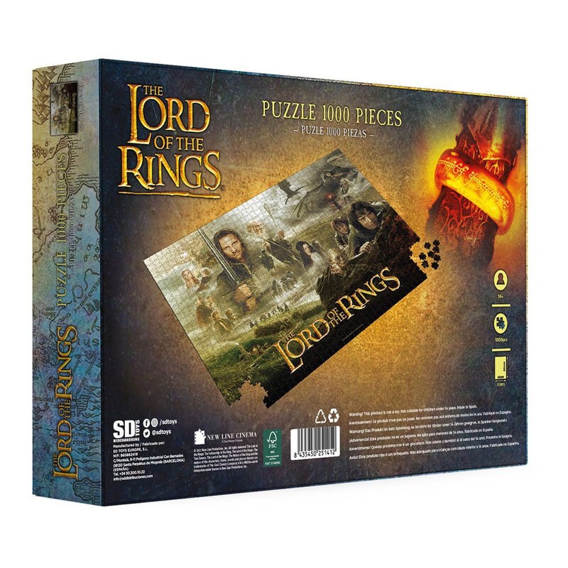 Lord of the Rings Puzzle Poster (1000 pieces) SD Toys