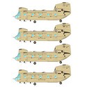 Decals Boeing CH-47 Chinook Decals for military aircraft