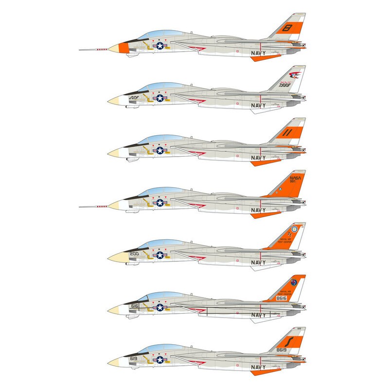 Decals F-14 Tomcat Decals for military aircraft