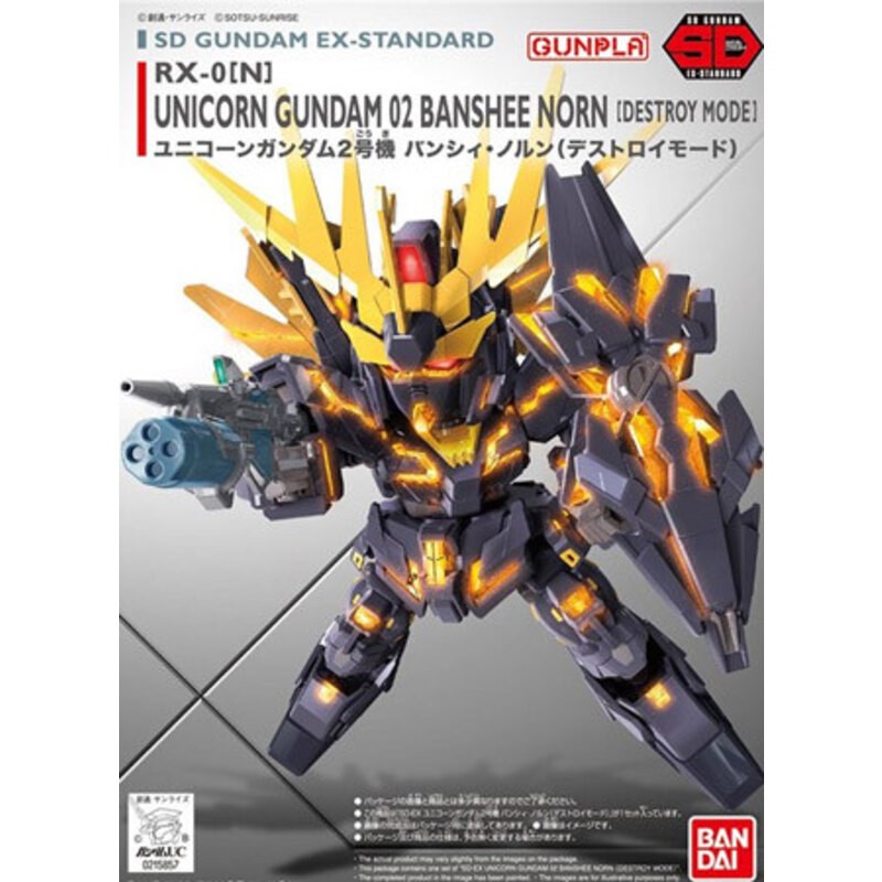 Gundam: SD Gundam EX-Standard 015 Gundam 02 Banshee Norn Destroy Mode Model Kit Gunpla