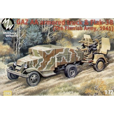 GAZ AA & Flak 38 Military model kit