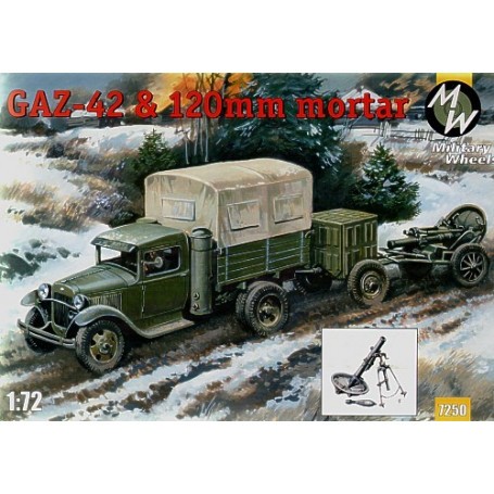 Gaz-42 & 120mm mortar Model kit