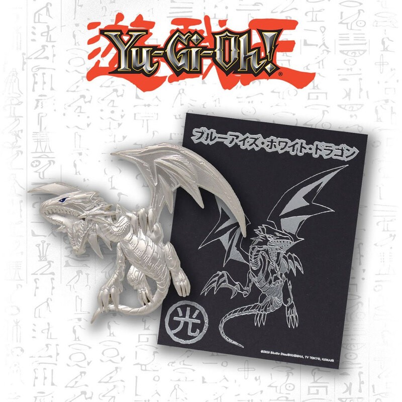 Yu Gi Oh! Blue Eyes White Dragon pin (silver plated)