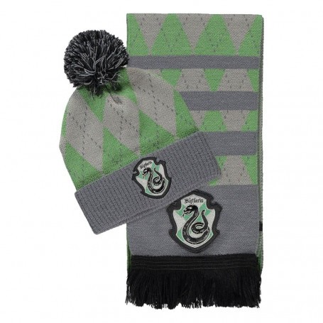 Harry Potter Slytherin hat & scarf set 