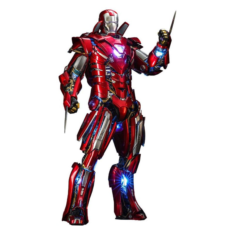 Iron Man 3 Action Figure Movie Masterpiece 1/6 Silver Centurion (Armor Suit Up Version) 32 cm 