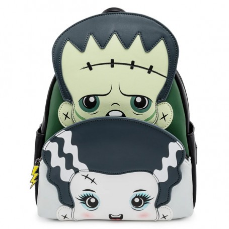 Horror Loungefly Mini Backpack Universal Monsters Frankie And Bride Cosplay 