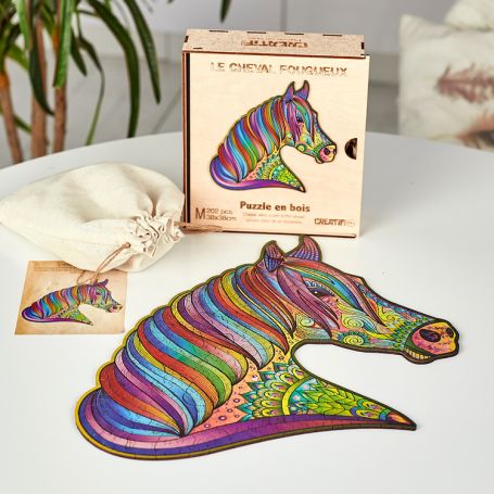The fiery horse wooden puzzle - size m 