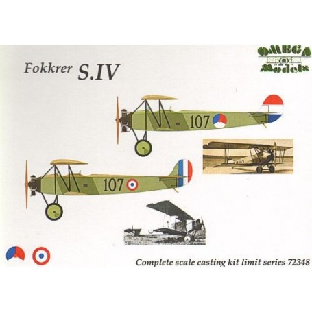 Fokker S.IV. Decals Dutch and France Model kit