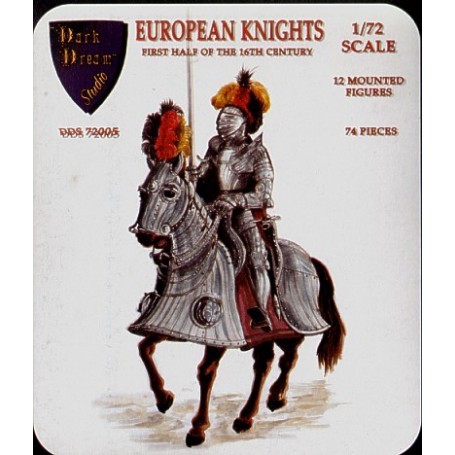 European Knights on horseback x 12 Figures