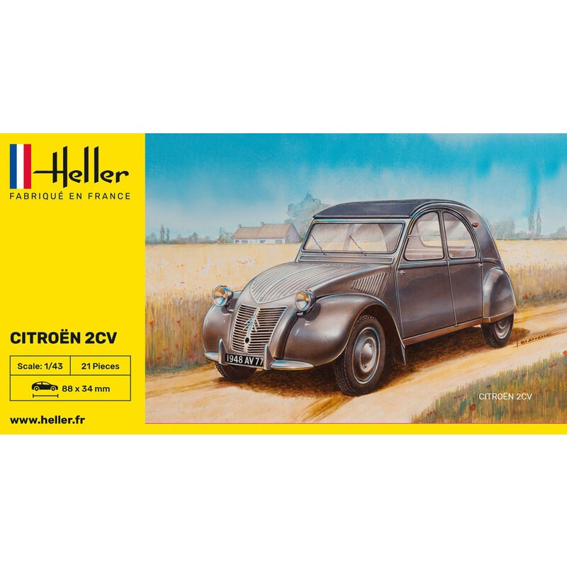 2 Cv Classique Citroën 1:43 Heller