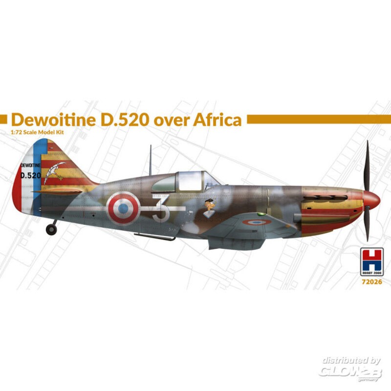 Dewoitine D.520 over Africa Model kit