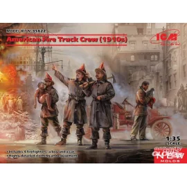 American Fire Truck Crew (1910s) (100% new molds) Model kit