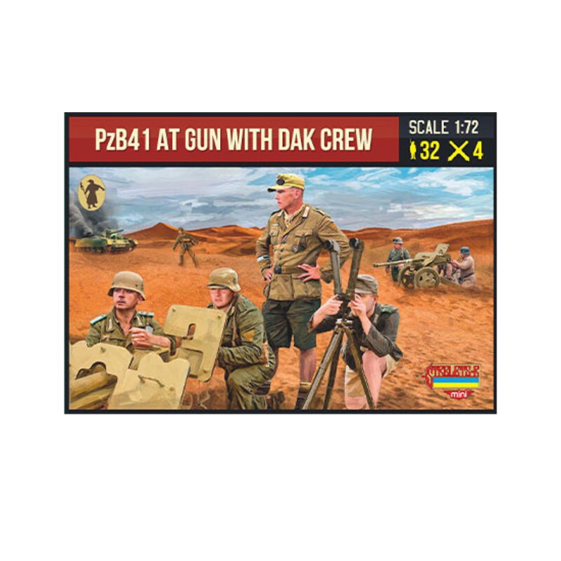 AT Gun PzB41 with DAK Crew Figures