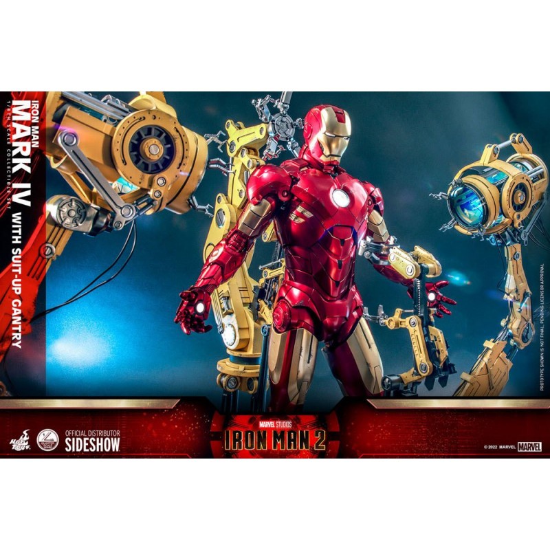 Iron Man 2 1/4 figure Iron Man Mark IV with Suit-Up Gantry 49 cm