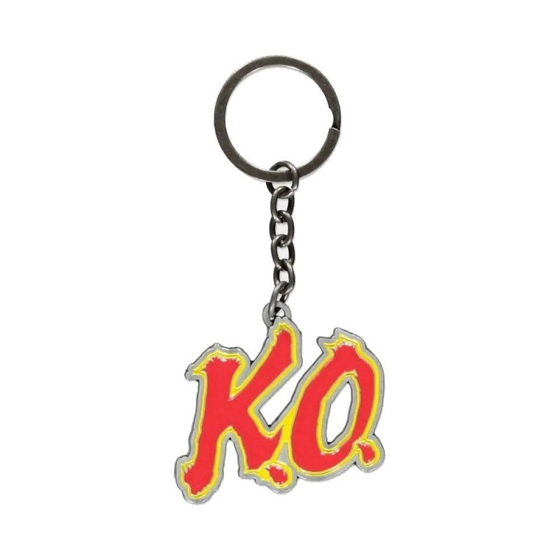 Street Fighter knockout metal keychain 