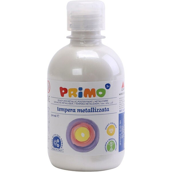 PRIMO metallic paint, white, 300 ml/ 1 Pk. 