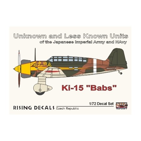 Decals Mitsubishi Ki-15 'Babs' Unknown and Less Known Units of the Japanese Imperial Army and Navy Pt.IV 