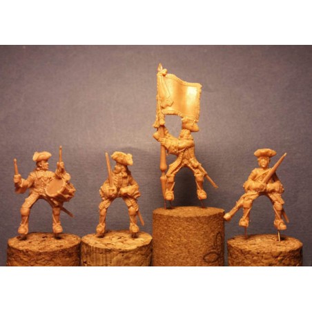 French Late War Dragoons in Reserve. War of the Spanish Succession Figures