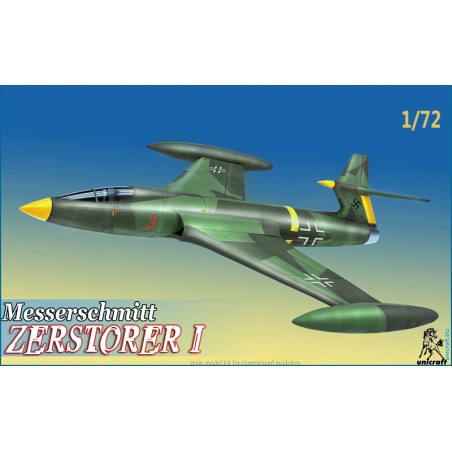 Messerschmitt ZERSTORER I WWII jet attack aircraft project. Model kit