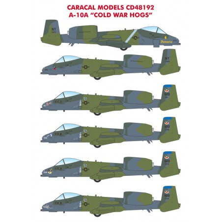 Decals USAF Republic A-10A 'Cold War Hogs' 