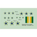 Decals Brazilian AF insignia, 2 sets Decals for military aircraft