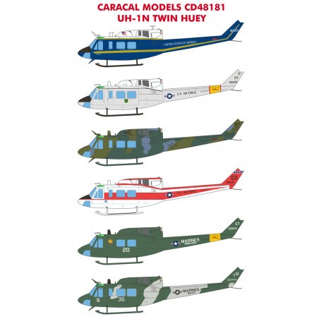 Decals Bell UH-1N Twin Huey 