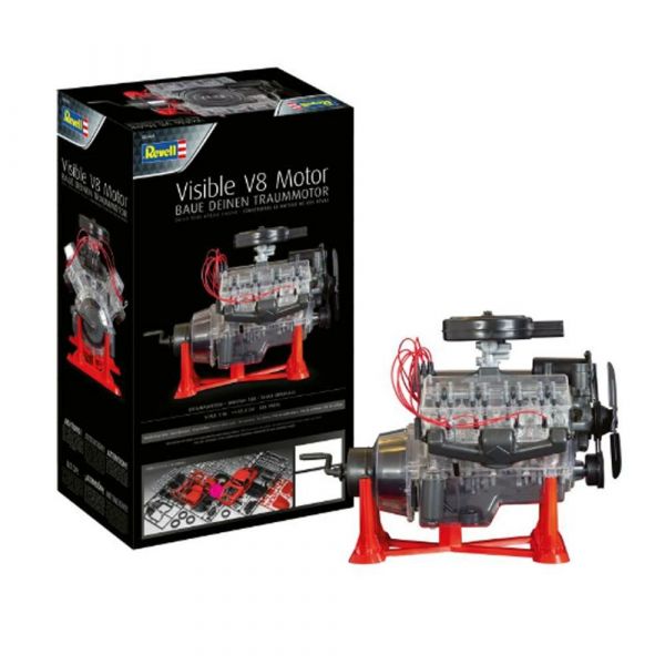 Revell Visible V8 Engine Model Kit 1 Plastic Toy Hobby Motor Tech Learn Mechanic for sale online