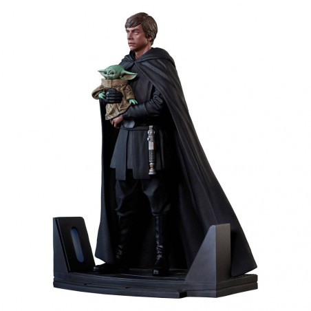 Star Wars: The Mandalorian Statuette Premier Collection 1/7 Luke Skywalker & Grogu 25 cm 