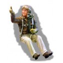 WWII USAF Europe fighter Pilot seated in aircraft Figures