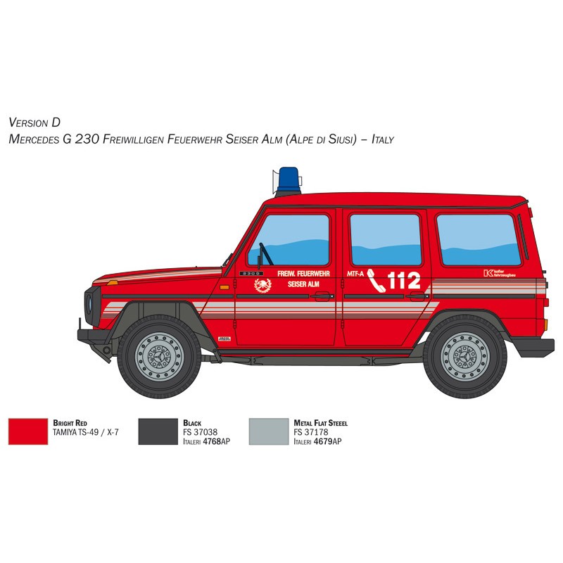 Mercedes G230 Fire Brigade
