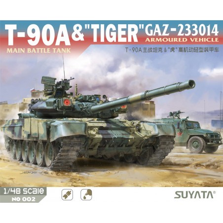 T-90A Main Battle Tank & GAZ-233014 “Tiger” Armoured Vehicle Model kit