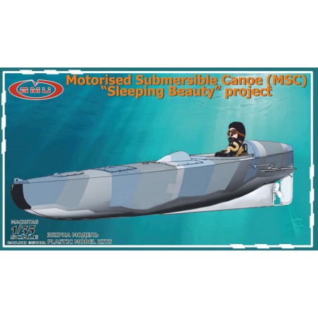 Motorized submersible canoe 'Sleeping Beauty' project. British Special Operations Executive (SOE) Model kit