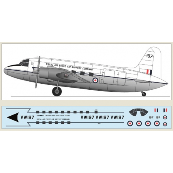 Vickers Valetta ??' Royal Air Force Support Command (laser decals) 