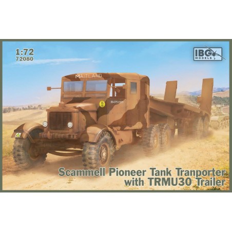 Scammell Pioneer Tank Transporter with TRMU30 Trailer Model kit