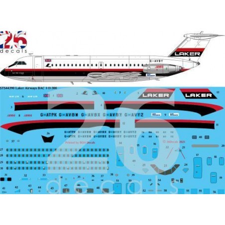 Laker Airways BAC 1-11-300 (for Eastern Express Kit) 