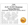 Piasecki H-21 Shawnee / Flying Banana + wheels masks (designed to be used with ITALERI kits IT007, IT1203, IT1315 / REVELL kit R