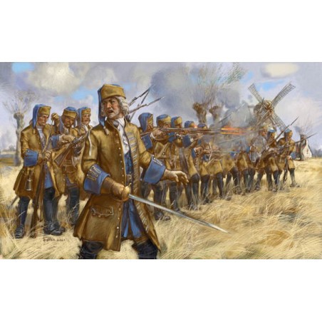 Dismounted French Dragoons in Skirmish. War of the Spanish Succession Figures