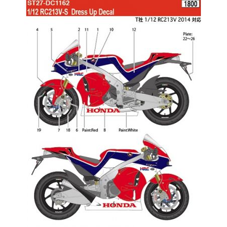 Decals HONDA RC213V-S LINE DECAL 
