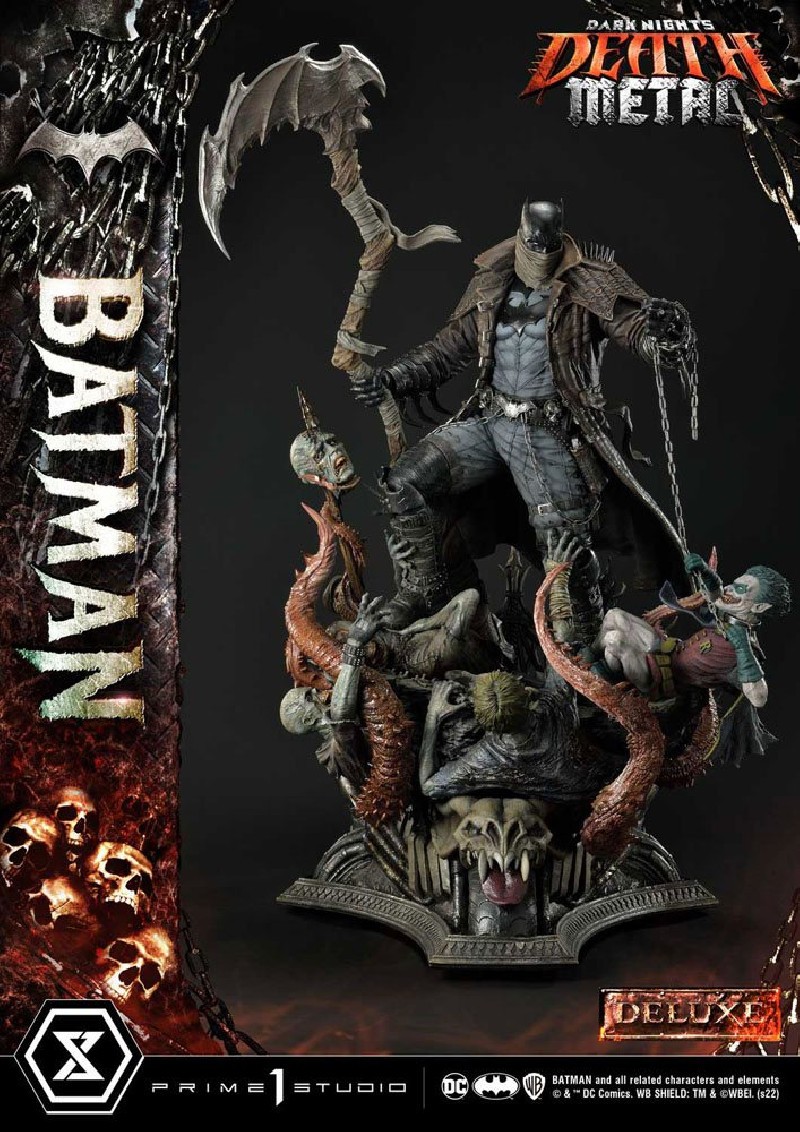 Dark Knights: Metal Statuette 1/3 Death Metal Batman Deluxe Bonus Ver. 105cm Statue