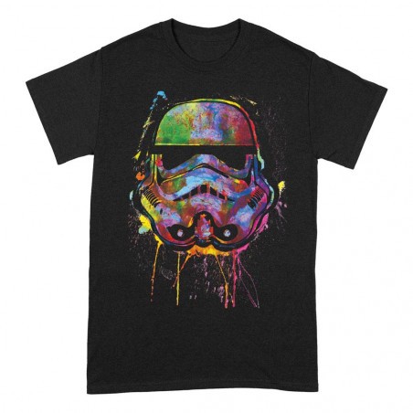Star Wars T-Shirt Paint Splats Helmet 