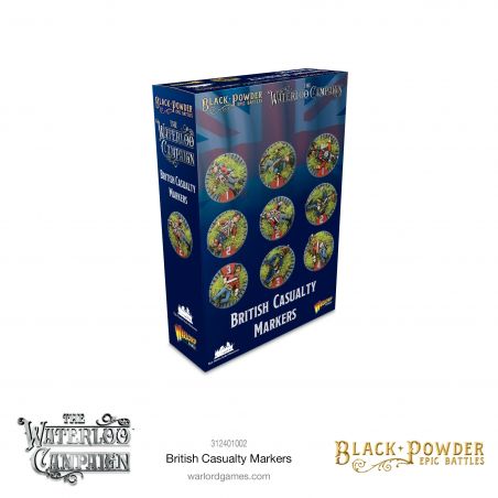 Black Powder Epic Battles: Napoleonic British casualty markers (SPLASH!) Add-on and figurine sets for figurine games