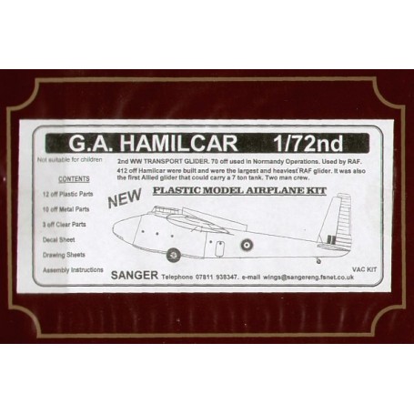 G.A.Hamilcar WWII transport glider (gliders) Model kit
