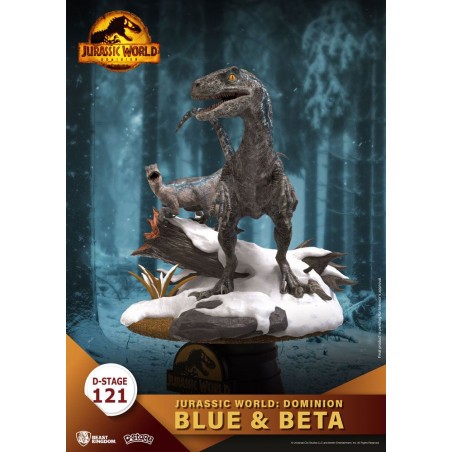 Jurassic World: The World After D-Stage PVC Diorama Blue & Beta 13 cm Action figure