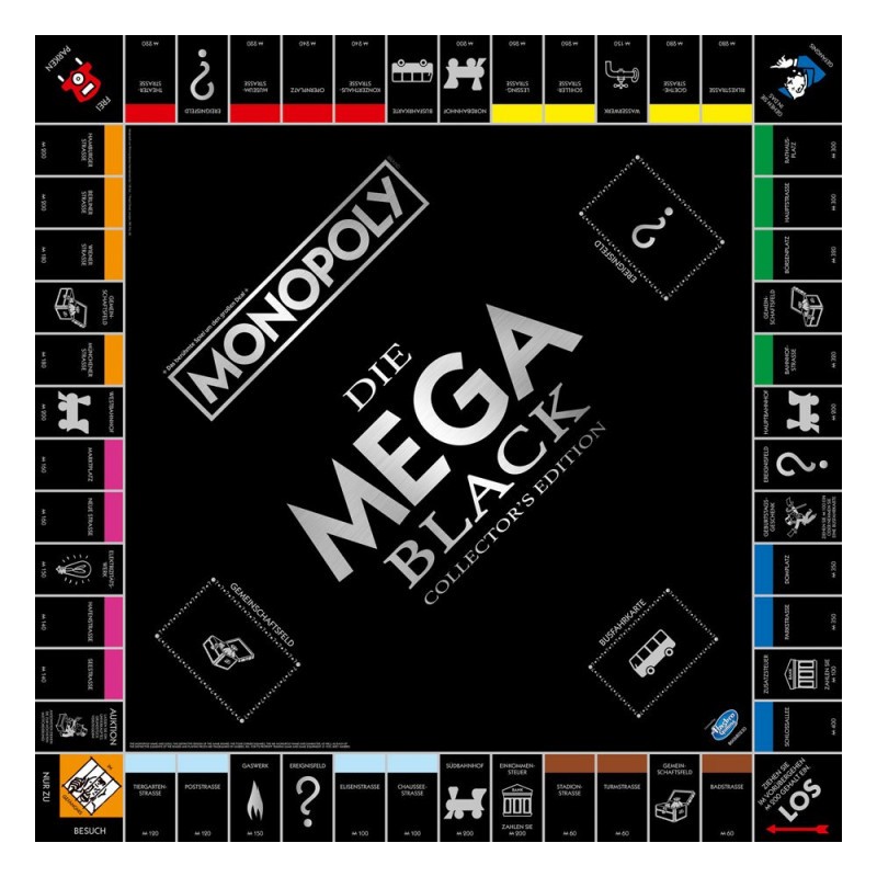 Monopoly board game Mega (Black Edition) *GERMAN* Board game and accessory