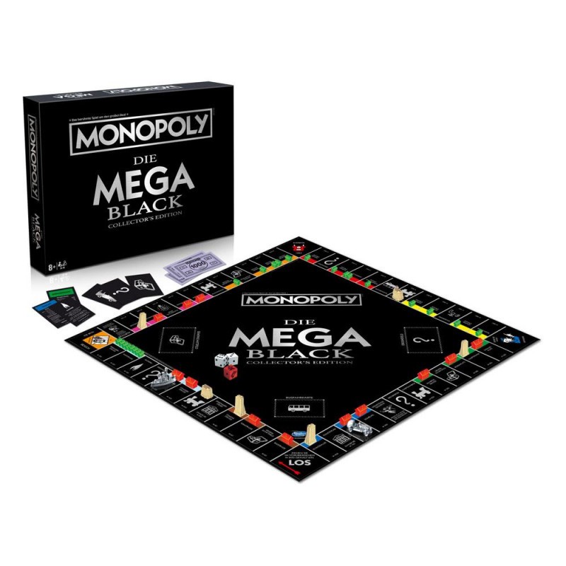 WIMO46226 Monopoly board game Mega (Black Edition) *GERMAN*
