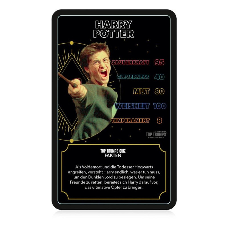 Harry Potter Card Game Top Trumps Quiz Heroes of Hogwarts Collectables *GERMAN* Playing cards